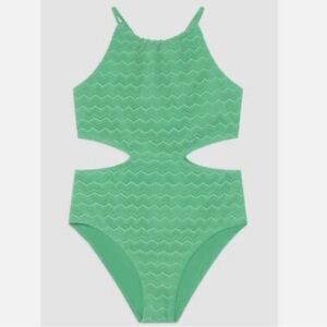 Abercrombie Kids High Neck Crochet Girls One Piece.